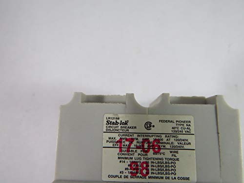 1- Federal Pacific NA250 Circuit Breakers 2-pole 50A NA STAB-LOK FULL SIZE