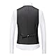 Allthemen Herren Anzug 3-Teilig Slim Fit Einreihig Zwei Knöpfe Hochzeit Smoking Anzug Blazer Weste Hose Grau L