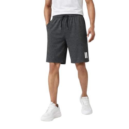 Image of KART BLACK Plus Sizes Men's Cotton Knee Length Shorts (M,L,XL,XXL,3XL,4XL,5XL) | Casual and Night Wear Mens Shorts (Pack of 2)