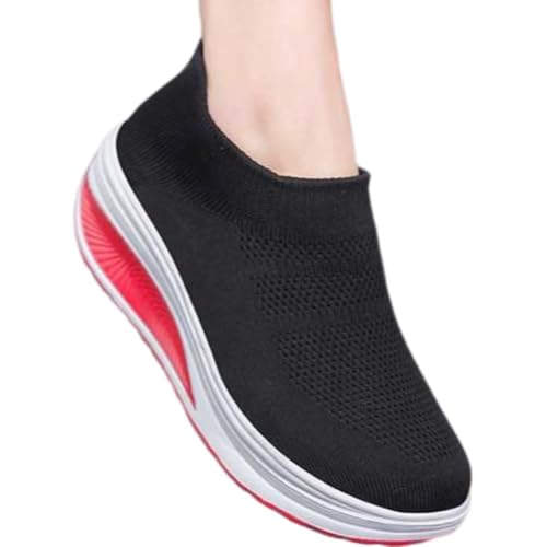 [Plus Nao] �v���X�i�I �X�j�[�J�[ ���� ���f�B�[�X �^���C �V���[�Y �X���b�|�� �v���b�g�t�H�[�� �E�H�[�L���O �i�[�X�V���[�Y �Ō�t �� �u���b�N×���b�h 37�y23.0�`23.5cm�z