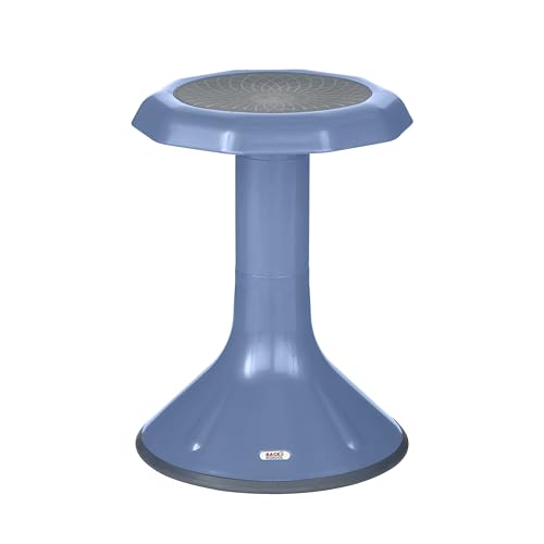 Image of Back2School Express Wobble Sensory Stool for Classroom - 18 inch Active Flexible Seating Chair for Kids, 220lb Capacity, GREENGUARD Gold Certified, Powder Blue
