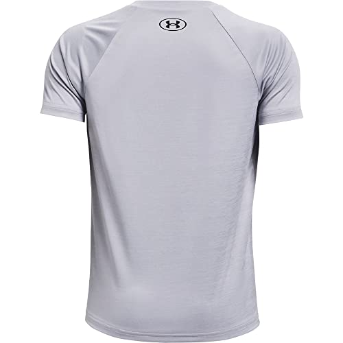 Under Armour 1363279-011-YOUTH MEDIUM Boys Tech Split Logo Hybrid Short-Sleeve T-Shirt thumb #2
