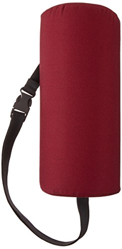 Sammons Preston-37964 Half Lumbar Roll with Attachment Strap, D-Shape Low Back Support Cushion, Posture Support Pillow for Spinal Alignment and Curvature, Pain Relief in Head, Neck, Shoulder, Burgundy, 4.5″