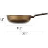 Glam Nonstick Wok Pan 12 Inch, Multi-layer inoble coating skillet, PFOA & PFOS Free, Omelet Pans