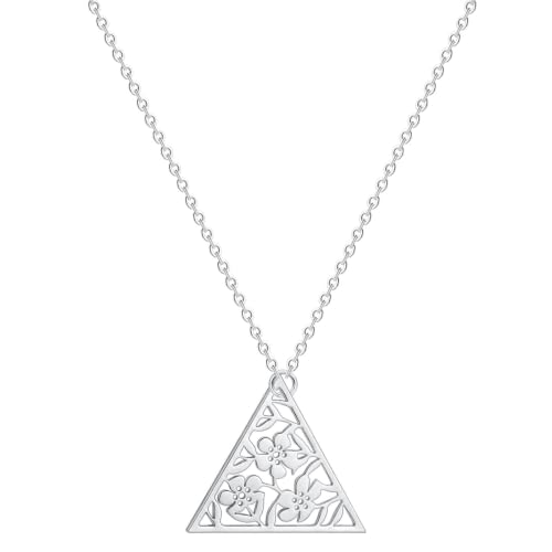 Collier triangle fleur en or vintage pour raviver un décolleté trop terne
