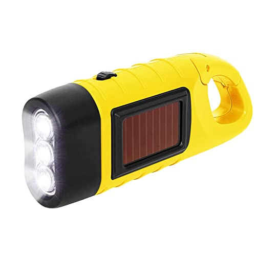 Lixada Lampe de Poche Rechargeable à Manivelle