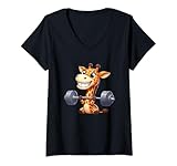 Photo Gallery donna giraffe sollevatore di pesi con bilanciere per sollevamento pesi maglietta con collo a v Photo Gallery donna giraffe sollevatore di pesi con bilanciere per sollevamento pesi maglietta con collo a v