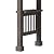 Outsunny 8' x 5' BBQ Grill Gazebo with 2 Side Shelves, Outdoor Hardtop Barbecue Barrier with Slanted Steel roof, Solid Wood Frame