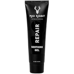 Mad Rabbit Tattoo Aftercare Soothing Gel & Moisturizer As Seen on Shark Tank - Premium Tattoo Supplies for New Tattoo Care, Anti-Itch - Tattoo Care Gel Made with Clean Ingredients