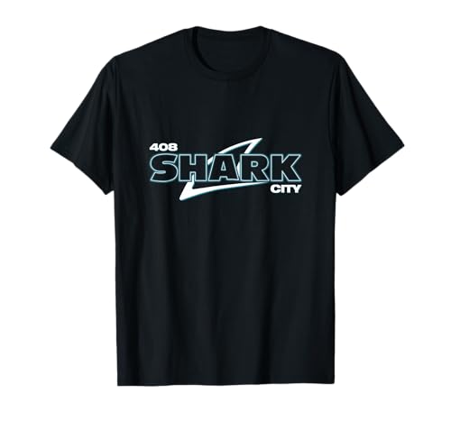Shark City San Jose Savages Shirt T-Shirt, Black, Small, Unisex-Adults, Short Sleeve, Modern, Casual, San Jose Themed