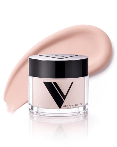 V Beauty Pure Acrylic Nail Powder, Perfect Nude Acrylic Powder, 1.5 Oz