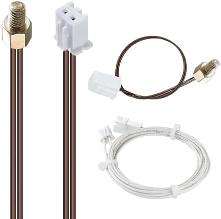 3D Printer Thermistor 100k NTC 3950, M3 Stud Thermistor 100k ntc 3950 Temperature Sensor with 1 Meter Extended Cable Wire Use for Ender 3 V2 Pro CR10 and Other 3D Printer Extruder Hotend,
