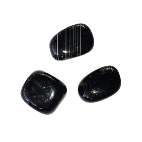 Agate noire pierres roulées 500g pour calmer l'esprit et le stress