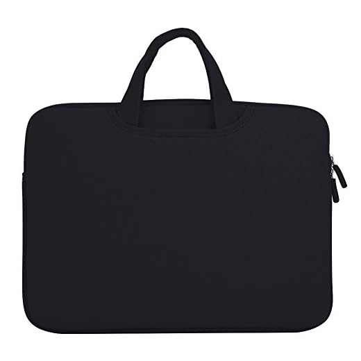 Capa para notebook, bolsa de laptop elegante e organizada com uma aparência concisa e requintada para proteção total de laptop com 3 camadas intermediárias (preto, 15,4 polegadas)