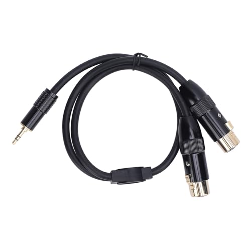 Cable Zunate 3.5mm macho a 2 XLR hembra 0.5 m miniatura 6