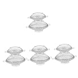 COHEALI 8 Pcs Candle Mold Clear Container para Resina Epoxica DIY Floating Candle Chocolate Mould Ca