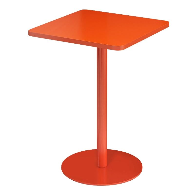 Mesa de bar cuadrada de metal estable que soporta 110 libras sin volcar
