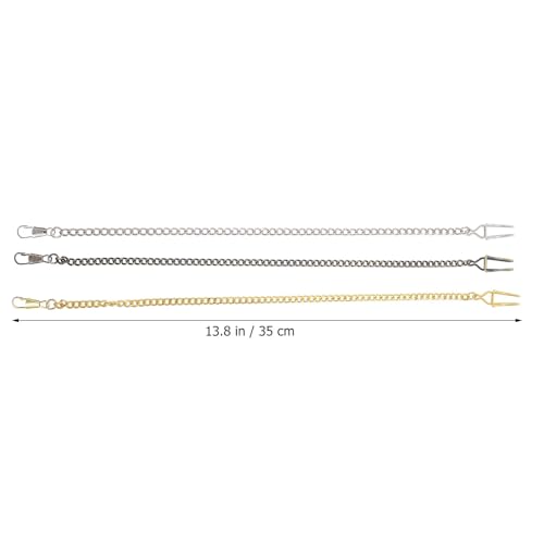 Cadena de reloj de bolsillo contra caídas pack de metal para fijación segura 5