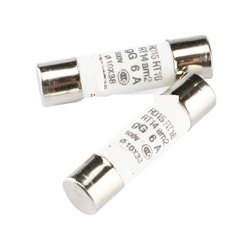Fusible céramique R015 6A 500V cartouche cylindrique 10x38mm pour boîtier coupe-circuit