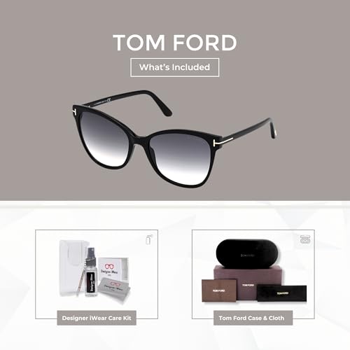 Tom Ford Gia FT0844 Cateye Sunglasses for Women +BUNDLE with ACCESSORY EYEWEAR KIT2