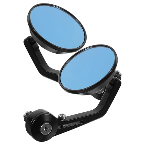 Espejos moto bar end de diseño retro redondo para rutas en motocicletas