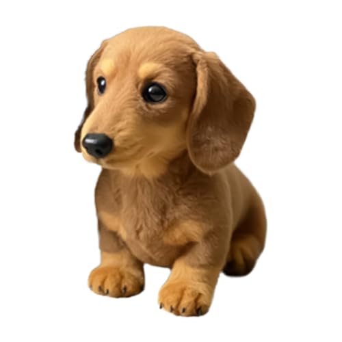 Plüsch Stofftier Hund, Emotionaler Spielhund, Plüschhund Lebensecht, Hundespielzeug Plüsch Kuscheltier, Sanftes Lebensechtes Gefühlsbegleiter Für Freunde Jubiläen, Handgefertigt Für Mädchen Und Junge