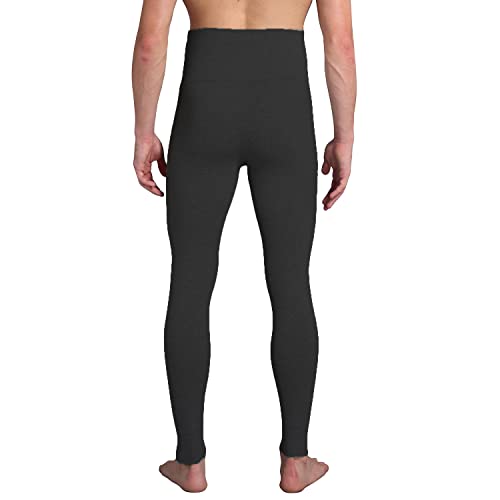 Men's High Waist Compression Recovery Leggings Running Yoga Tummy Control Pants Baselayer Tights Pants4