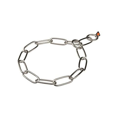 Herm Sprenger Stainless Steel Long Link Chain Collar - 4 mm x 28 Inches Cover