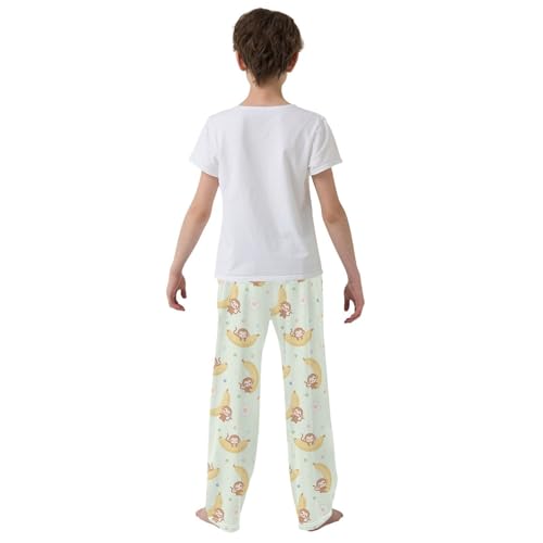 ZZKKO Monkeys Banana Flowers Boys Pants for Kids Jogger Pants with Pockets S-XL3