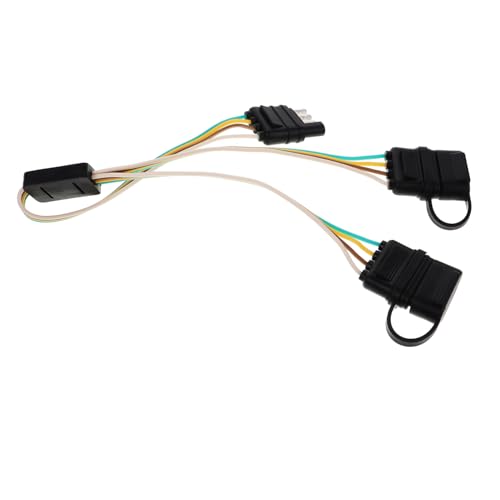 STOBAZA Trailer Wire Extension 4 Pin Trailer Harness Simple Setup for Car Lighting Connector