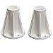 SAFTRON Two 6" Mounting Bases (White)