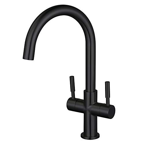 Kingston Brass LS8290DL Concord Vessel Faucet, Matte Black, 4.13 x 7.44 x 13.44