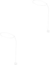 SAFIGLE Suporte De Rede Para Berço 2 Peças Suporte De Rede Para Berço Suporte De Rede Para Berço Cama Para Crianças Suporte De Rede Para Bebê Cúpula Branca Cama De Aço Inoxidável