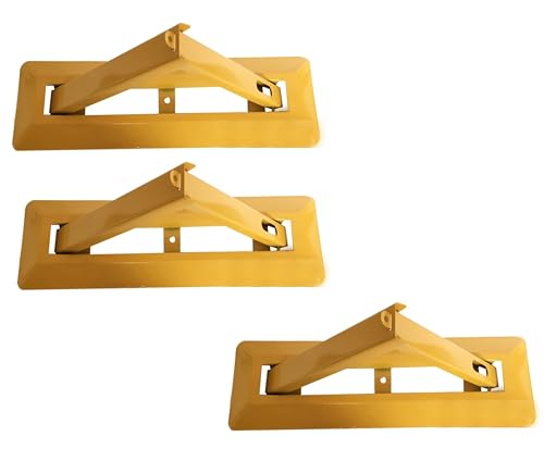 Lot de 3 barrières de parking pliantes avec serrure intégrée - Blocage de stationnement - Avec bandes réfléchissantes