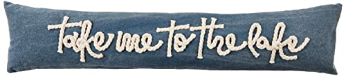 Mud Pie Rope Lake Skinny Pillow, 1 Count (Pack Of 1), Take Me #TOP8