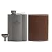 COOK'N'ESCAPE チタンスキットル 180ml 純チタン製 スキットル ウィスキー携帯用 ポケット 高耐久 超軽量 直火対応 高密封 レザーケース＆チタン漏斗付き アウトドア キャンプ 登山 ギフト用 キャンプ好きプレゼント スキットル 日本製 ヒップフラスコ Whisky flask 携帯用 ウイスキー