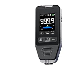 Thickness Gauge. Car Paint Thickness Gauge Electroplate Metal Putty Powder Coating Thickness Gauge CTG-20 for Car 0-1400um Fe NFe Fe+Zn .Industrial