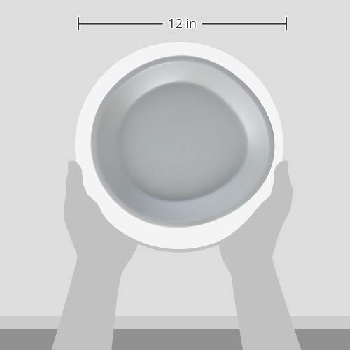 Assiette à découper mélamine incassable pour éviter la casse couleur ciment - 8
