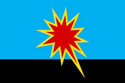 Drapeau Large Kaltan Russie anti-décoloration pour mât extérieur - 2