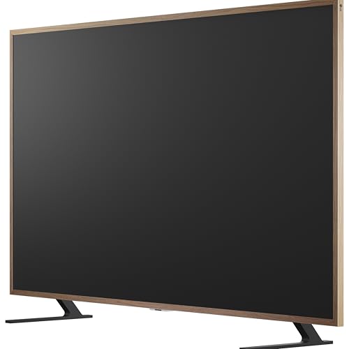 Image of LG 65-Inch Art Gallery TV QNED AI LX7B Series Mini LED Smart TV Bundle with Bonus Teak Bezel Natural Wood Magnetic Frame Included