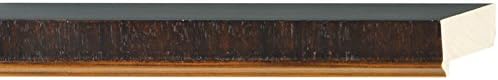 CountryArtHouse Picture Frame Moulding (Wood) 100ft Bundle - Contemporary Walnut Finish - 1.25" Width - 2" Rabbet Depth
