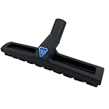 Wessel-Werk Deluxe Vacuum Floor Brush, Multi-Surface Vacuum Brush Attachment with 360° Swivel Neck, Soft Rubber Wheels, and Horse Hair Bristles Brush Nozzle (D 320-13 inch Brush, 1-1/4