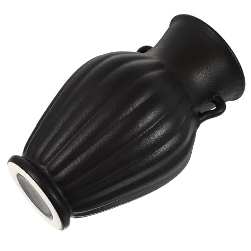 Vase en céramique noir à double oreilles pour salon