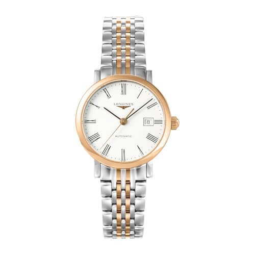 [LONGINES] ���f�B�[�X �r���v �����W�� �G���K���g L4.310.5.11.7 ������ 3�C���h�� �T�t�@�C�A�K���X �z���C�g������ �X�e�����X�X�`�[���^�j�P�W�s���N�S�[���h [���s�A���i]