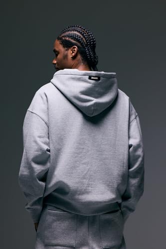 ANANKE FATE Heavyweight Fleece Double Zip Hoodie for Men – Oversized Drop Shoulder, 360 GSM Cotton Fleece, Zip-Up Streetwear4