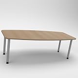 Konferenztisch KONTI 220x103 cm – ovaler Besprechungstisch in...