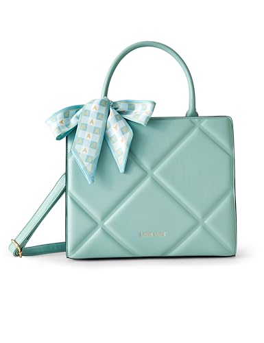 Image of Lavie Luxe Women's Quare25 Medium Debossed Satchel Handbag for Women | Satchel Bag for Work | Ladies purse | Stylish Shoulder Bag | Gift for Women