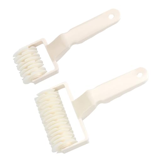 Semme Pastry Cutter, Pie Crust Cutter Lattice Cutter Pastry Tool with Ergonomic Handle Lattice Pastry Crust Cutter for Pizza, Cookies And Pastry Products (Large and Small)