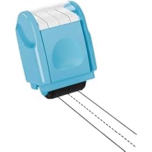 Handwriting Line Stamp Roller YQBOOM Dashed Handwriting Lines Practice Roller Stamp Handwriting Practice Tool for Teachers Parent - Blue