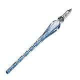 Koolemon High Borosilicate Crystal Glass Dip Pen Glass Signature Pen Business Present W/Free Gift Pen Rest